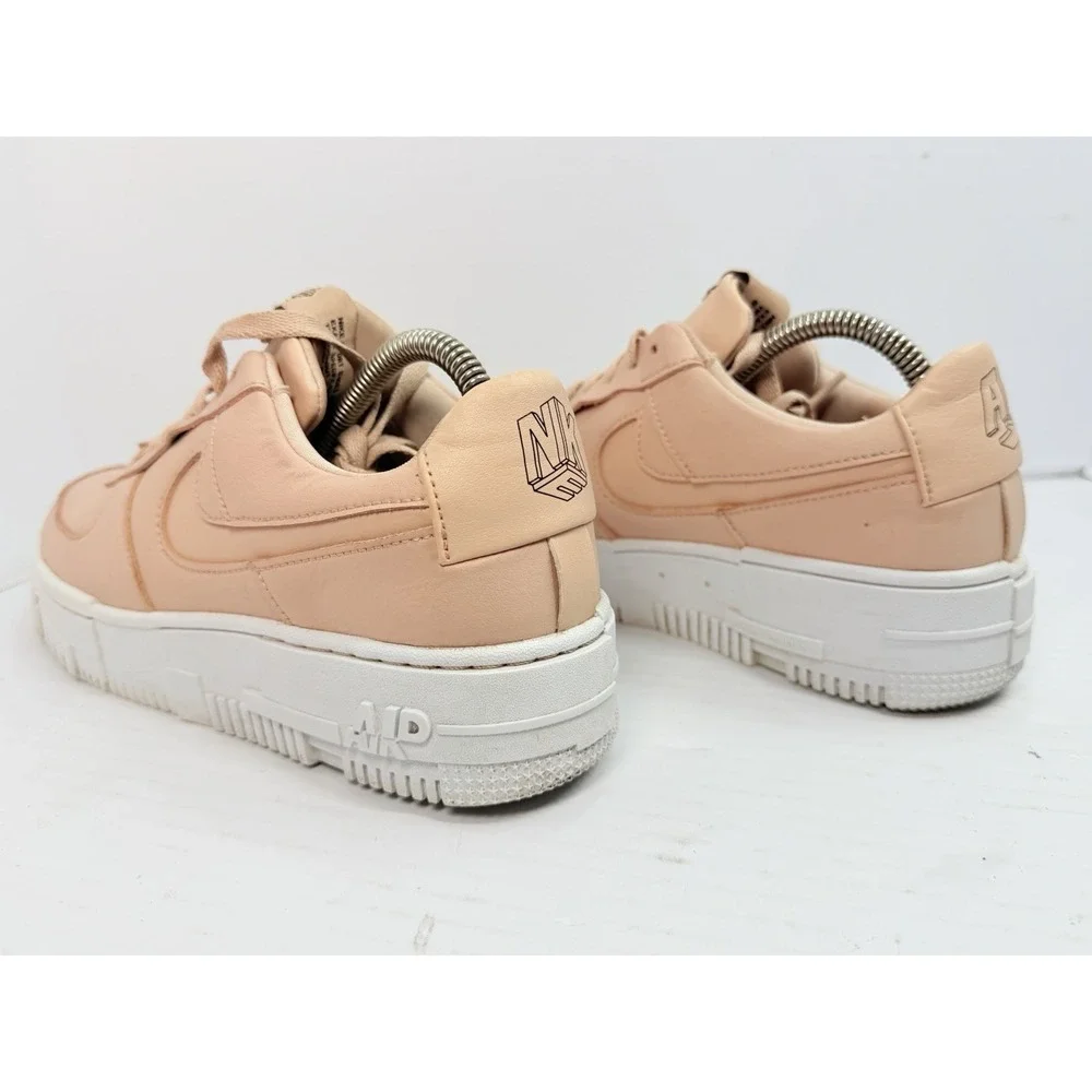 Nike Air Force 1 Pixel Particle Beige Women's 8.5 Pink CK6649-200 Sneakers